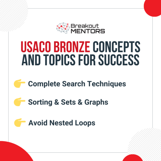 USACO Bronze Concepts and Topics for Success