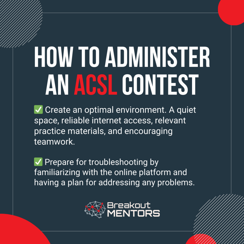 How to administer an ACSL contest