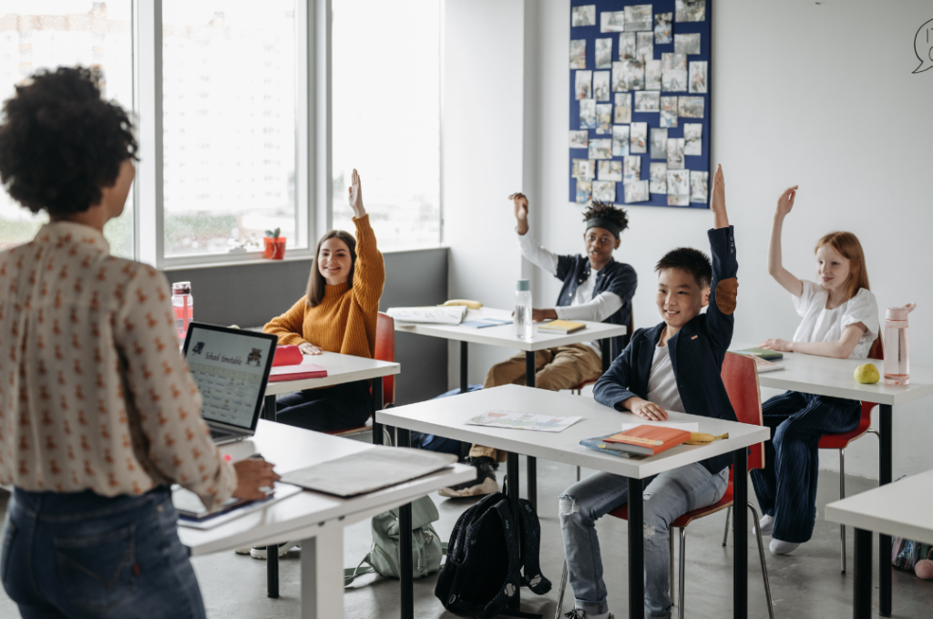 A classroom with kid coders